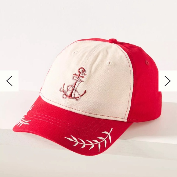 Coney Island Picnic Nautical Monogram Cap for Anthropologie, NWT - Picture 3 of 7